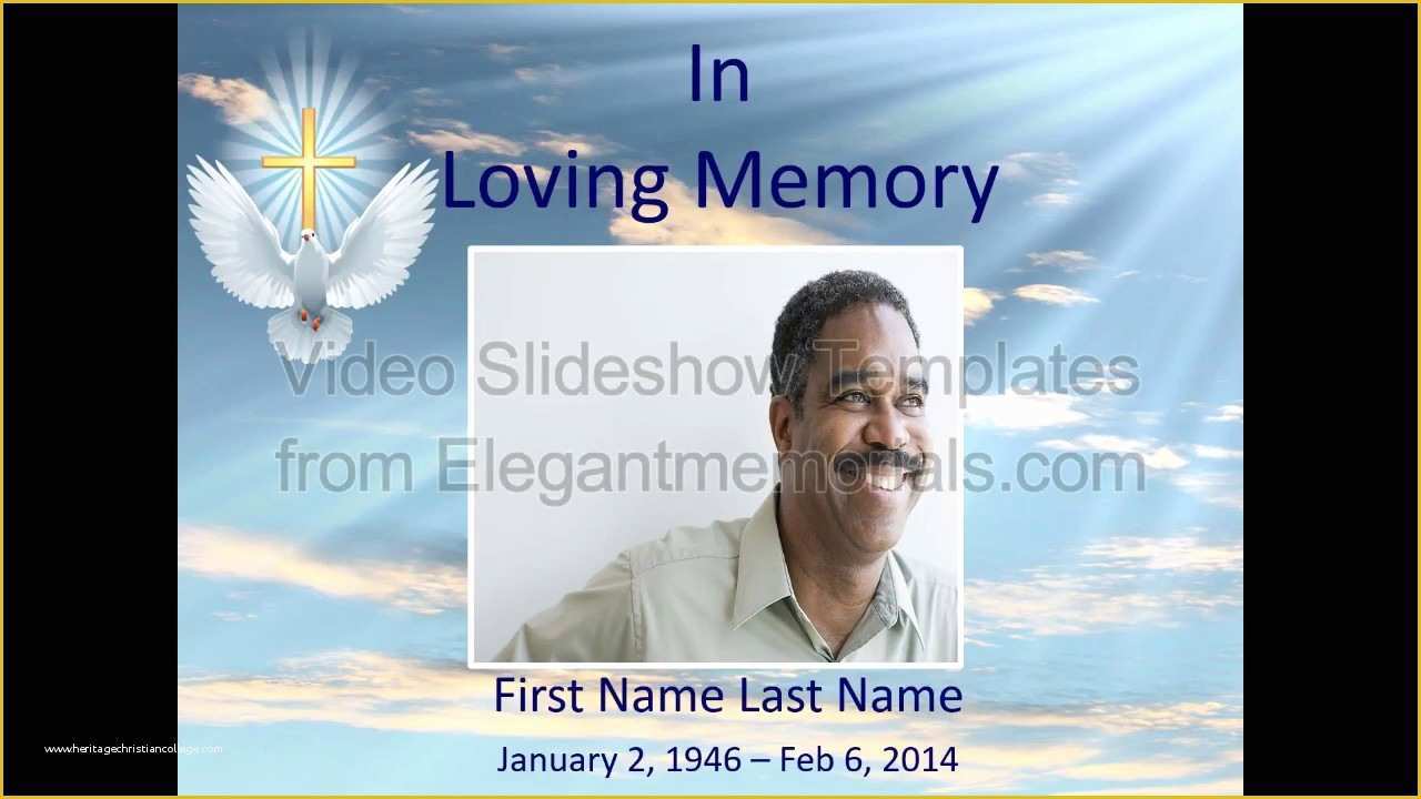 Free Funeral Slideshow Template Powerpoint Of Memorial Slideshow Template Sample