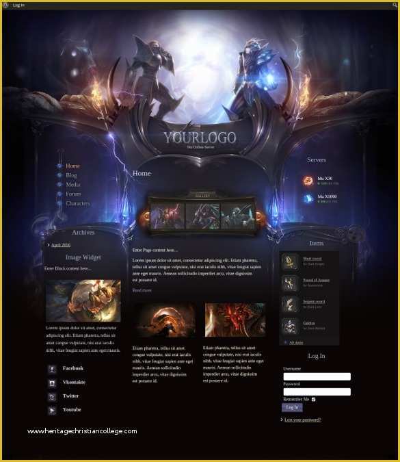 Free Game Templates Of 46 Gaming Website themes & Templates