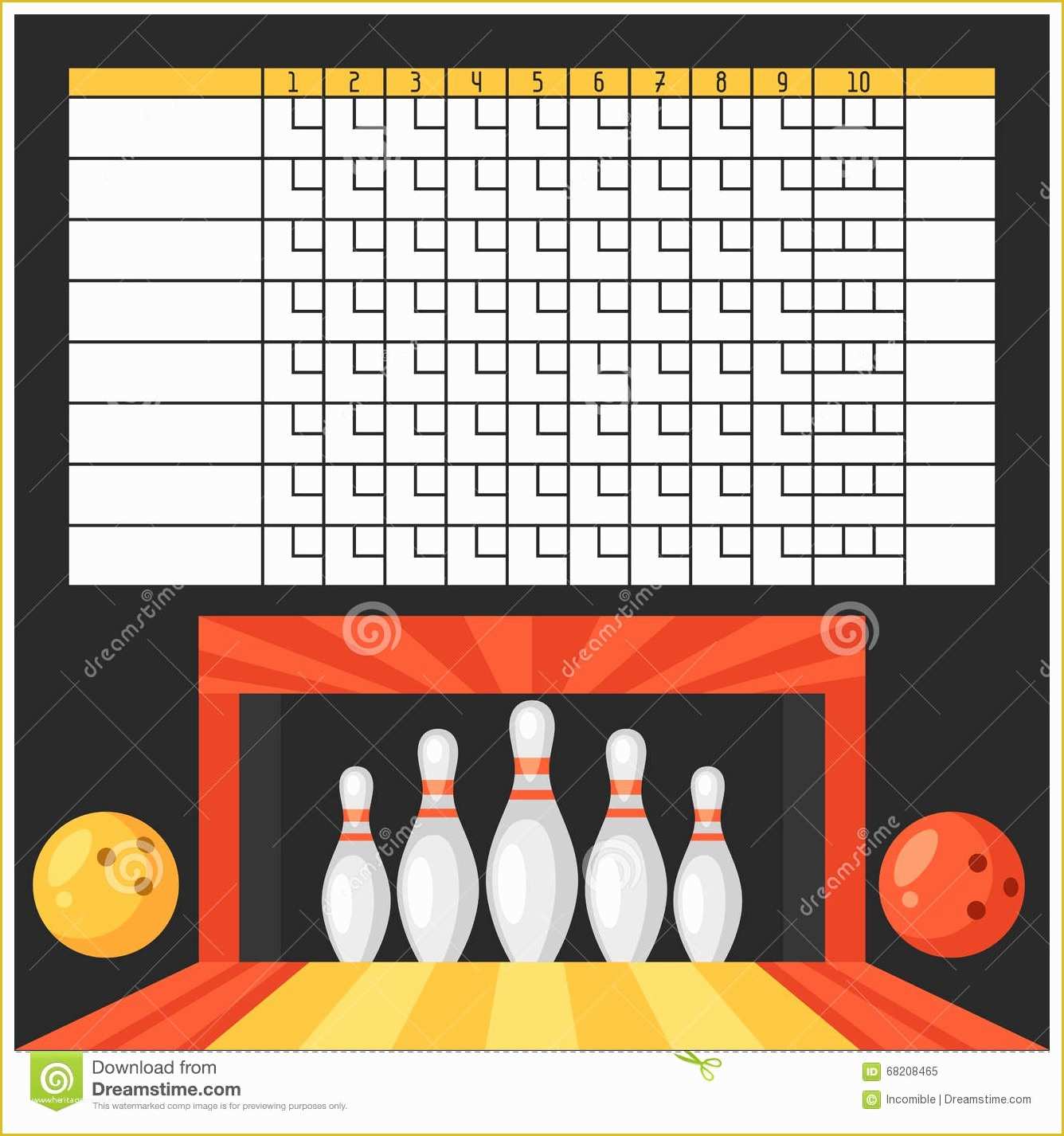 Free Game Templates Of Bowling Flyer Template Free Mughals
