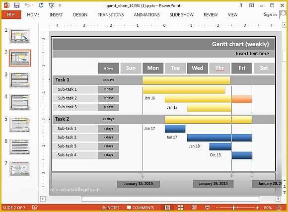Free Gantt Chart Template Of Animated Gantt Chart Powerpoint Templates