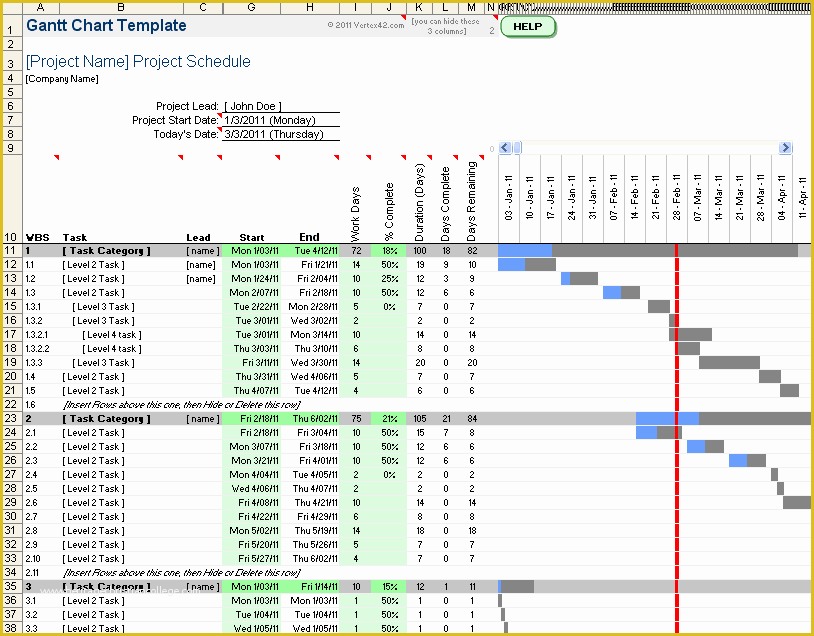 Free Gantt Chart Template Of Free Gantt Chart Template for Excel