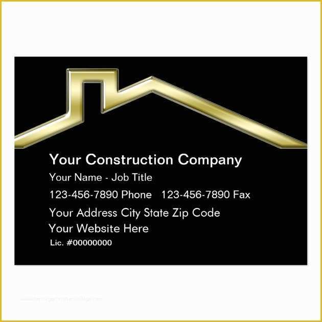 Free General Contractor Business Card Templates Of Construction Business Cards