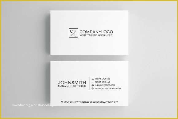 Free General Contractor Business Card Templates Of Minimal Modern Business Card Design Business Card