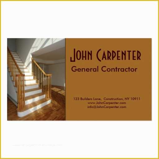 Free General Contractor Business Card Templates Of Staircase In New Construction Home Business Card Template