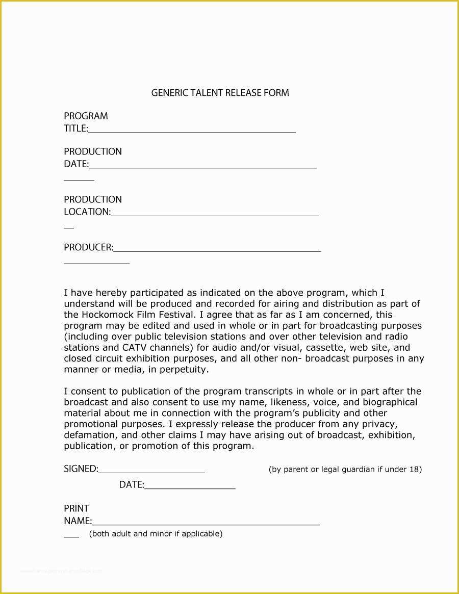 Free General Release form Template Of 53 Free Release form Templates [word Pdf]
