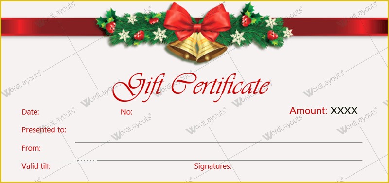 Free Gift Certificate Template Word Of 12 Beautiful Christmas Gift Certificate Templates for Word