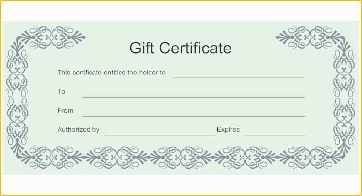 Free Gift Certificate Template Word Of 18 Gift Certificate Templates Excel Pdf formats