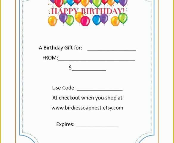 Free Gift Certificate Template Word Of Birthday Gift Certificate Templates