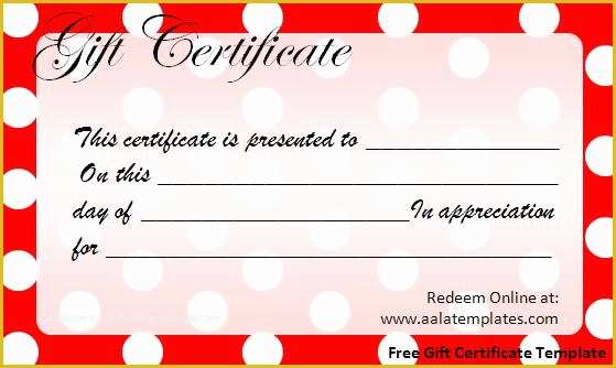 Free Gift Certificate Template Word Of Certificate Template Category Page 1 Efoza