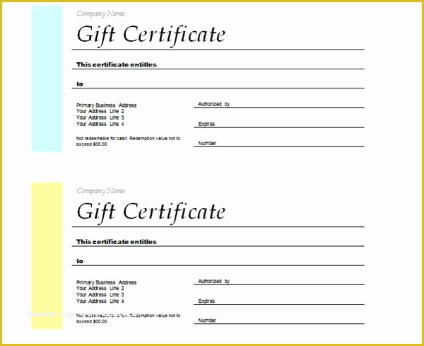 Free Gift Certificate Template Word Of Free Gift Certificate Templates Microsoft Word Templates
