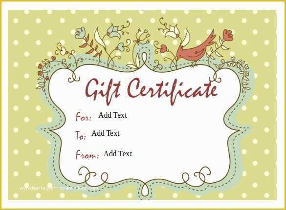 Free Gift Certificate Template Word Of Gift Certificate Template – 34 Free Word Outlook Pdf