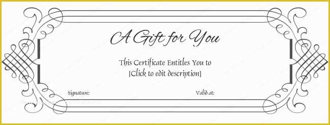 Free Gift Certificate Template Word Of Microsoft Gift Certificate Template Free Word