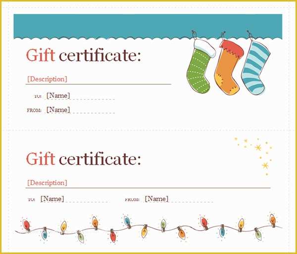 Free Gift Certificate Template Word Of Printable Gift Certificate Templates