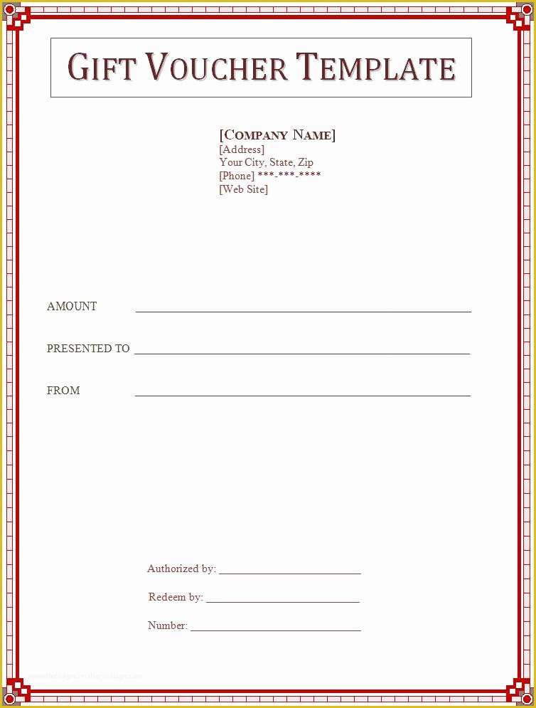 Free Gift Certificate Template Word Of Voucher Templates