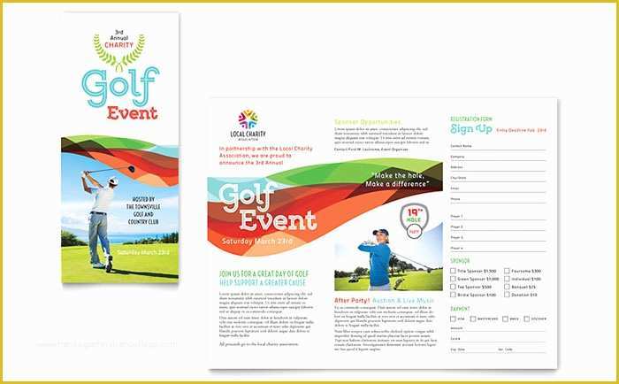 Free Golf Brochure Templates Of Charity Golf event Brochure Template Word & Publisher