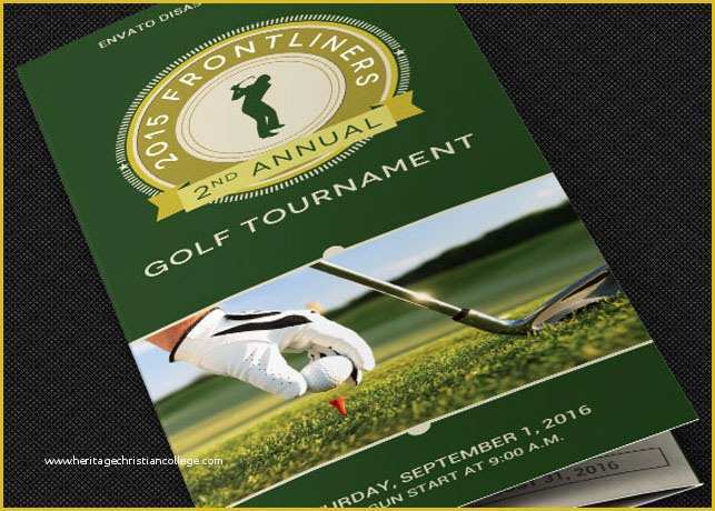 Free Golf Brochure Templates Of Charity Golf tournament Brochure Template On Behance