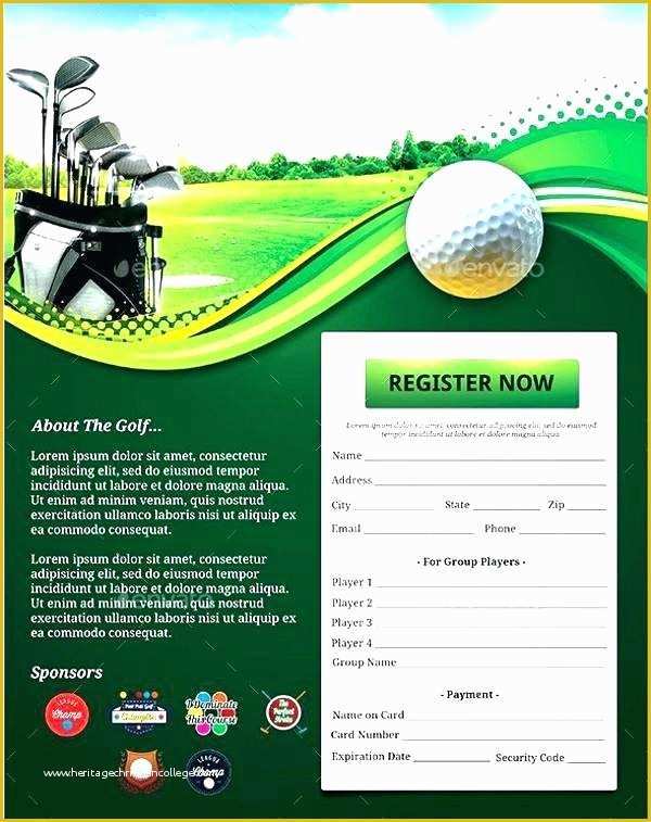 Free Golf Brochure Templates Of Free Golf tournament Flyer Template Powerpoint Sponsorship