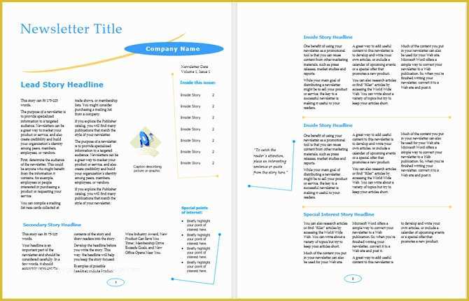 Free Google Newsletter Templates Of 13 Free Newsletter Templates You Can Print or Email as Pdf