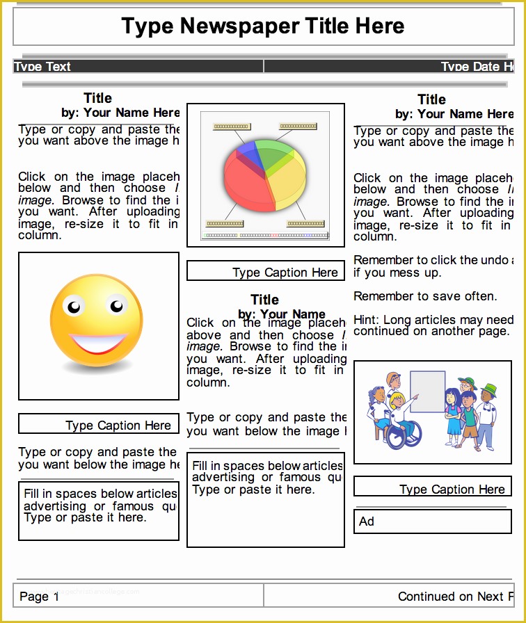 Free Google Newsletter Templates Of 2 Beautiful Templates to Create Classroom Newspapers Using