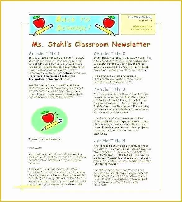 Free Google Newsletter Templates Of Classroom Newsletter Template Google Docs Newspaper