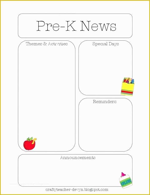 Free Google Newsletter Templates Of Newsletters Teacher Newsletter Templates November Blue for