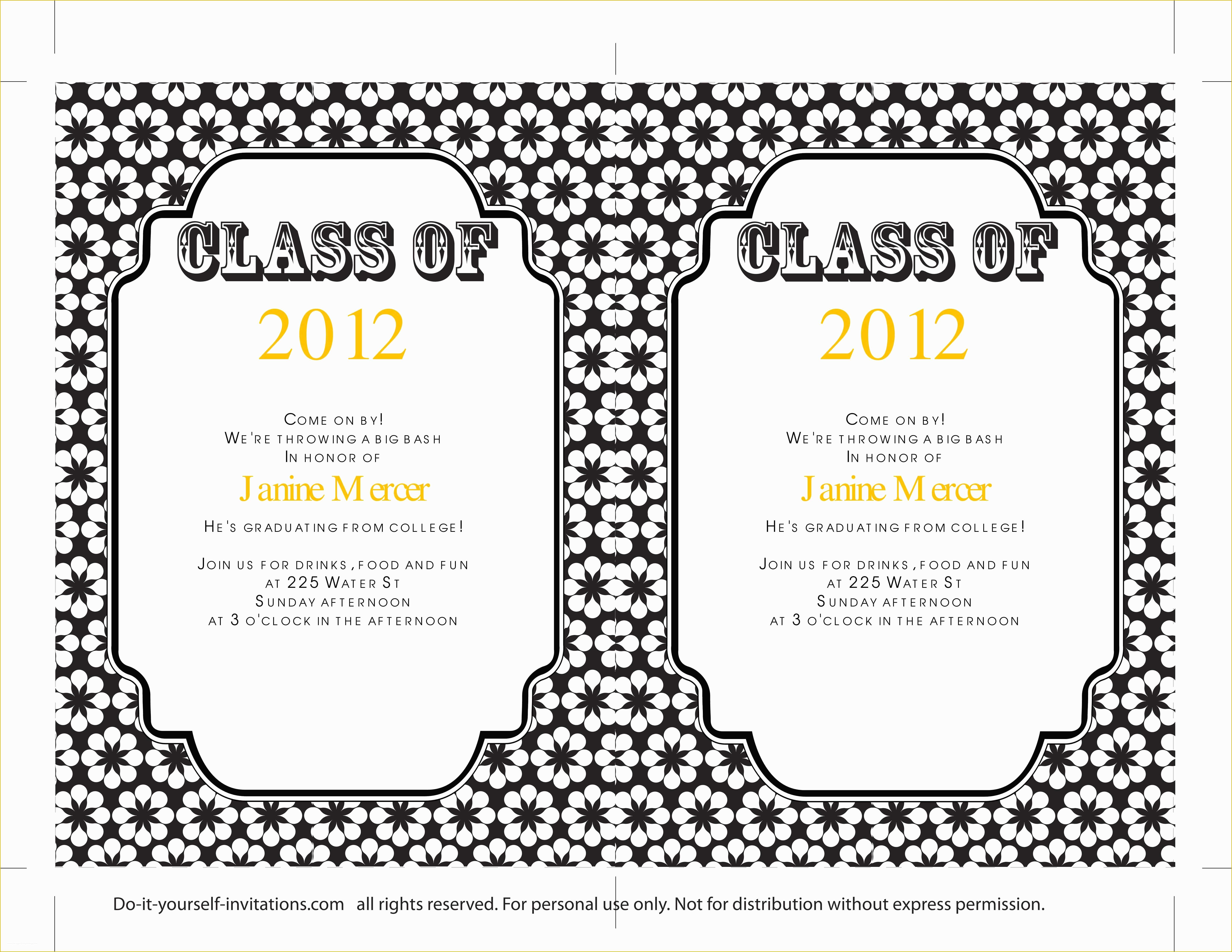 Free Graduation Announcements Templates Downloads Of 40 Free Graduation Invitation Templates Template Lab