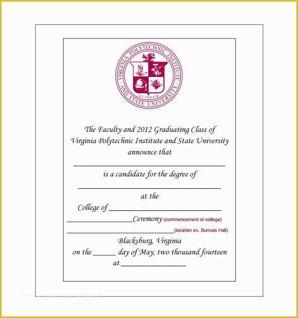 Free Graduation Announcements Templates Downloads Of 9 Graduation Announcement Templates for Free Download