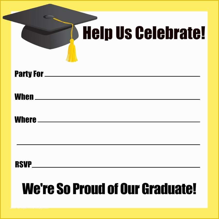 Free Graduation Announcements Templates Of 40 Free Graduation Invitation Templates Template Lab