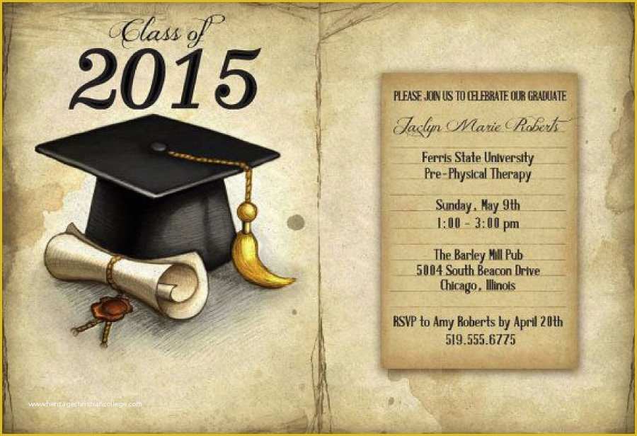 Free Graduation Announcements Templates Of 40 Free Graduation Invitation Templates Template Lab