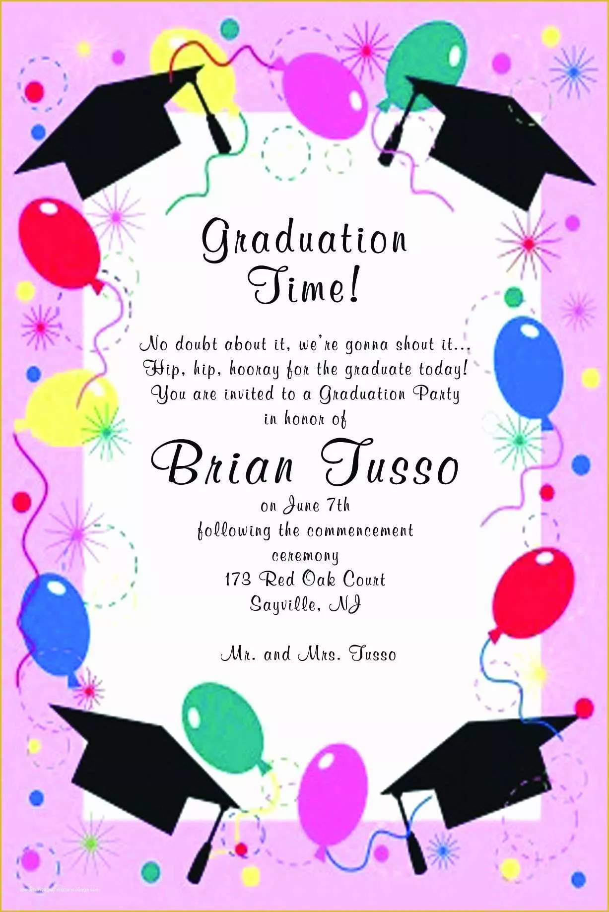 Free Graduation Announcements Templates Of Graduation Invitation Template Graduation Invitation