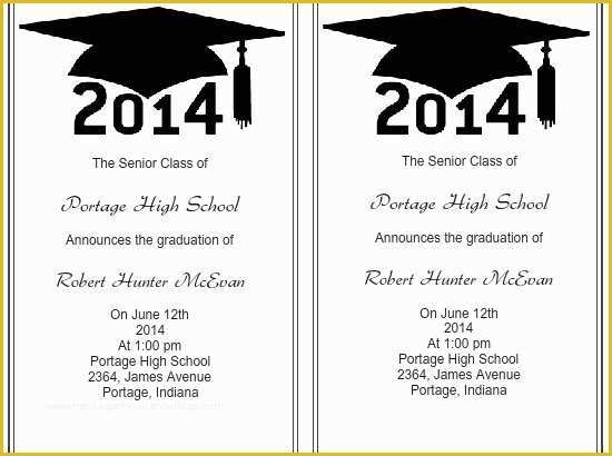 Free Graduation Announcements Templates Of High School Graduation Invitations Templates Free Archives