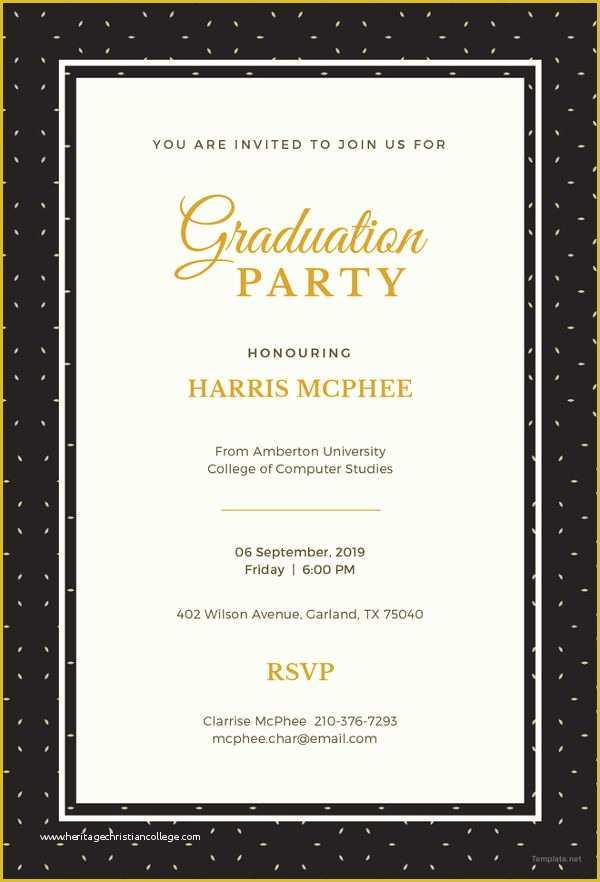 Free Graduation Party Invitation Templates Of 19 Graduation Invitation Templates Invitation Templates