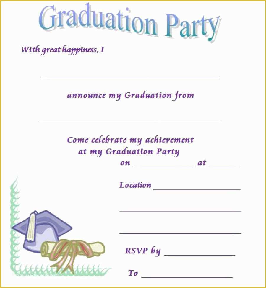 Free Graduation Party Invitation Templates Of 40 Free Graduation Invitation Templates Template Lab