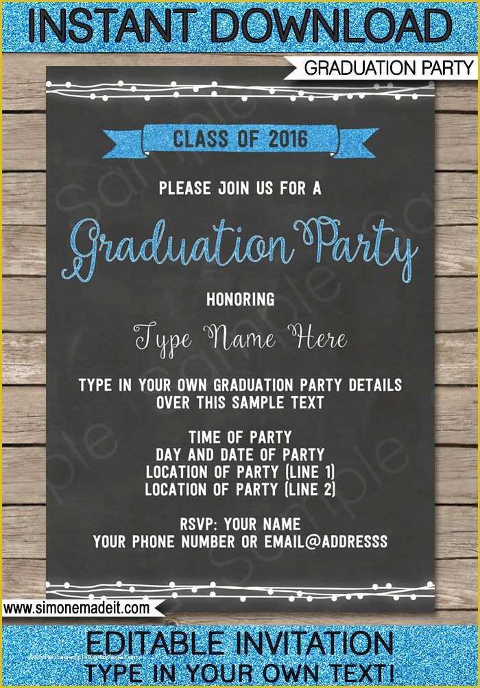 Free Graduation Party Invitation Templates Of Best 25 Graduation Invitation Templates Ideas On