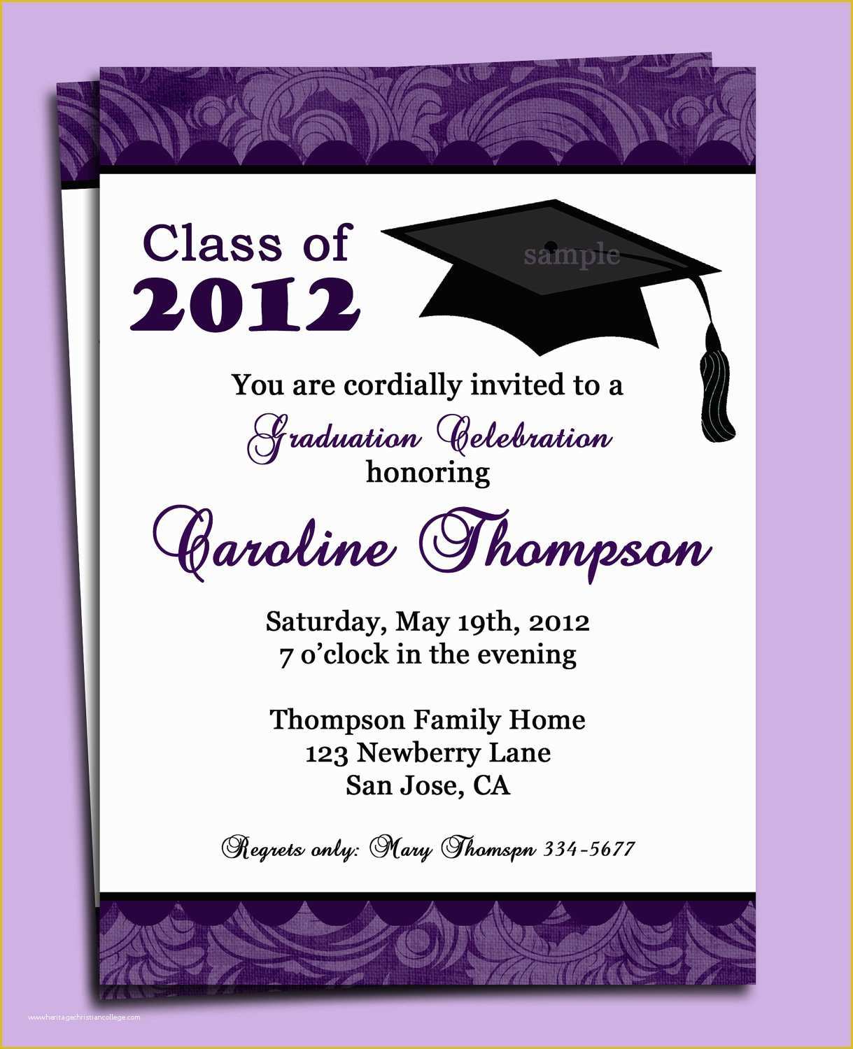 Free Graduation Party Invitation Templates Of Graduation Ceremony Invitation Template Yourweek