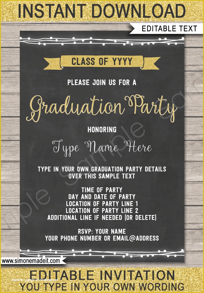 Free Graduation Party Invitation Templates Of Graduation Party Printables Invitations &amp; Decorations