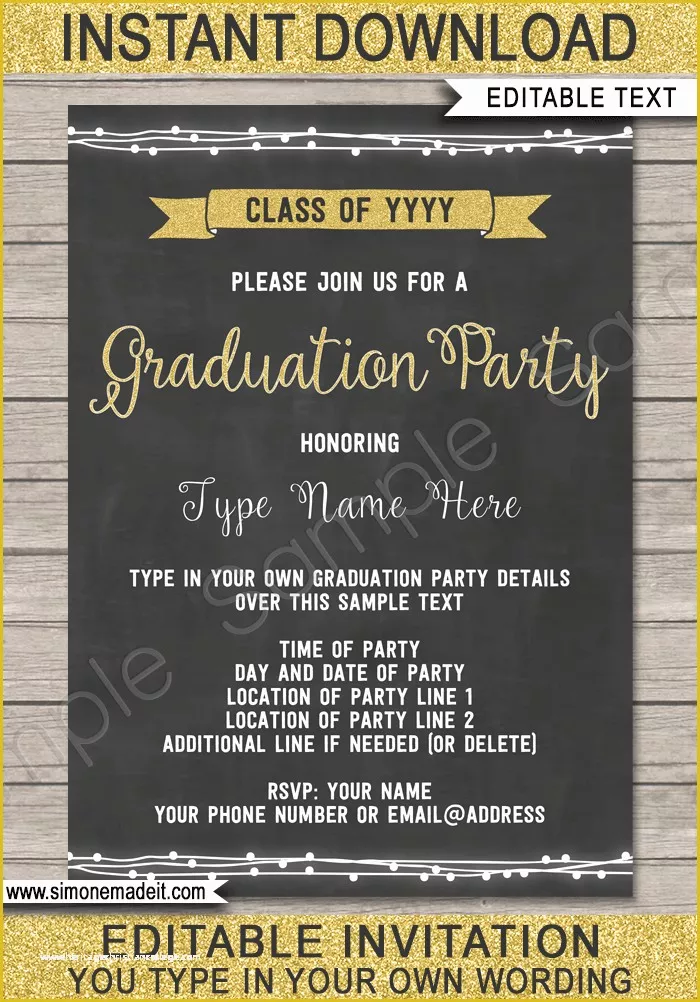 Free Graduation Party Invitation Templates Of Graduation Party Printables Invitations & Decorations