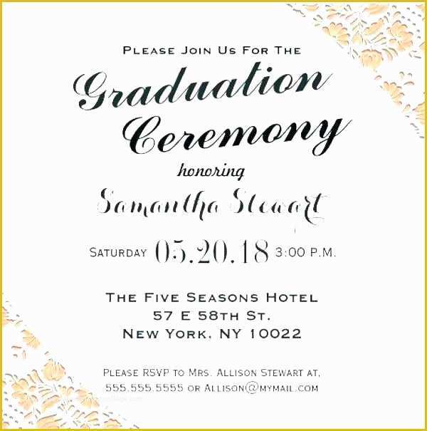Free Graduation Party Invitation Templates Of Samples Graduation Invitation Samples Graduation