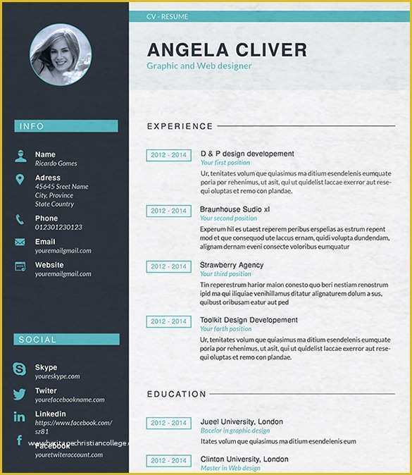 Free Graphic Design Resume Template Of 15 Designer Resume Templates Doc Pdf