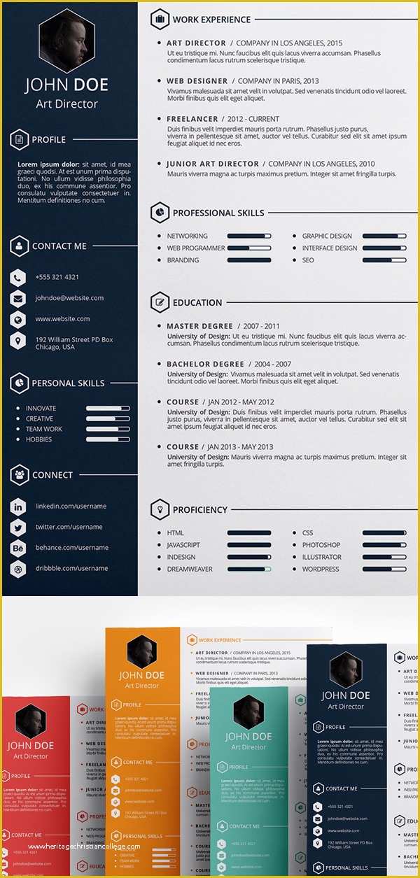 Free Graphic Design Resume Template Of 15 Free Elegant Modern Cv Resume Templates Psd