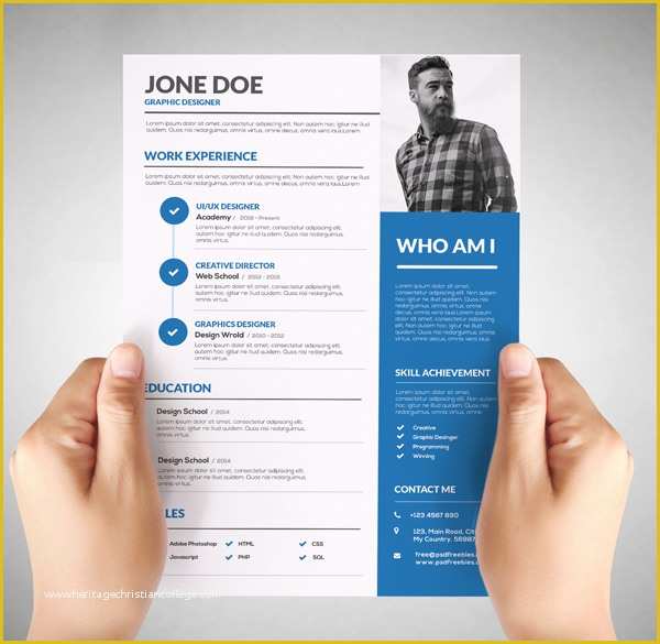 Free Graphic Design Resume Template Of Free Resume Templates for 2017 Freebies