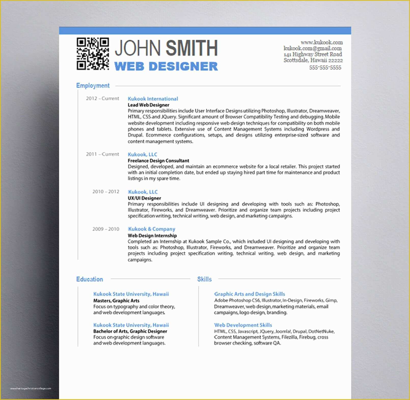 Free Graphic Design Resume Template Of Graphic Design Resume Kukook