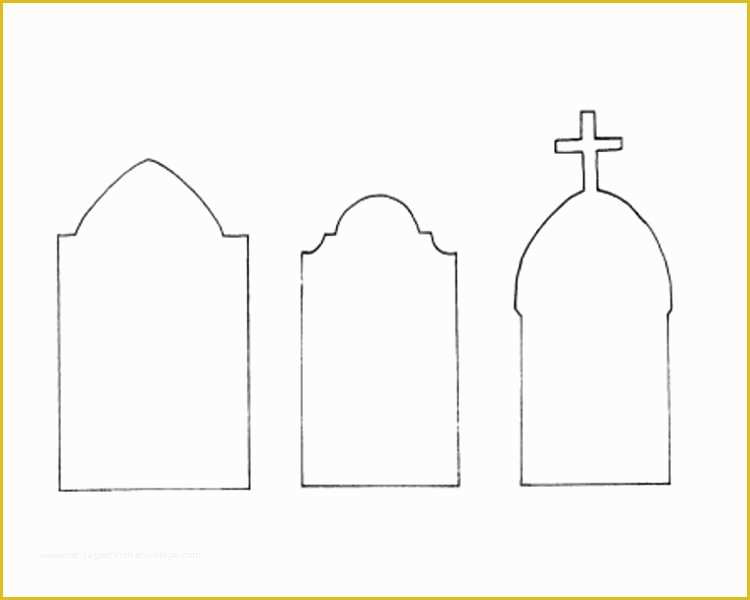 Free Gravestone Template Of 22 Printable Halloween Templates Creativetemplate