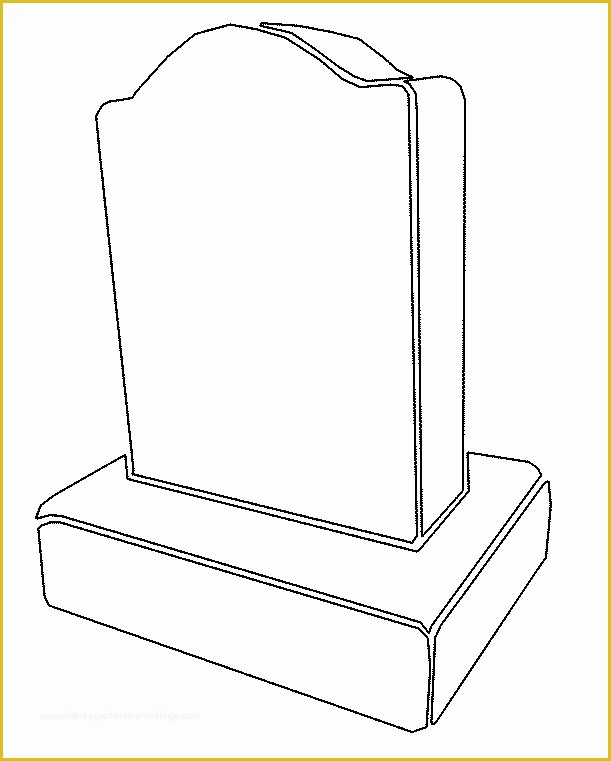 Free Gravestone Template Of tombstone Template Printable Clipart Best