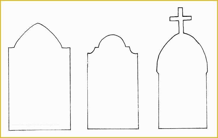 Free Gravestone Template Of Halloween Headstone Templates Blank Gravestone Template