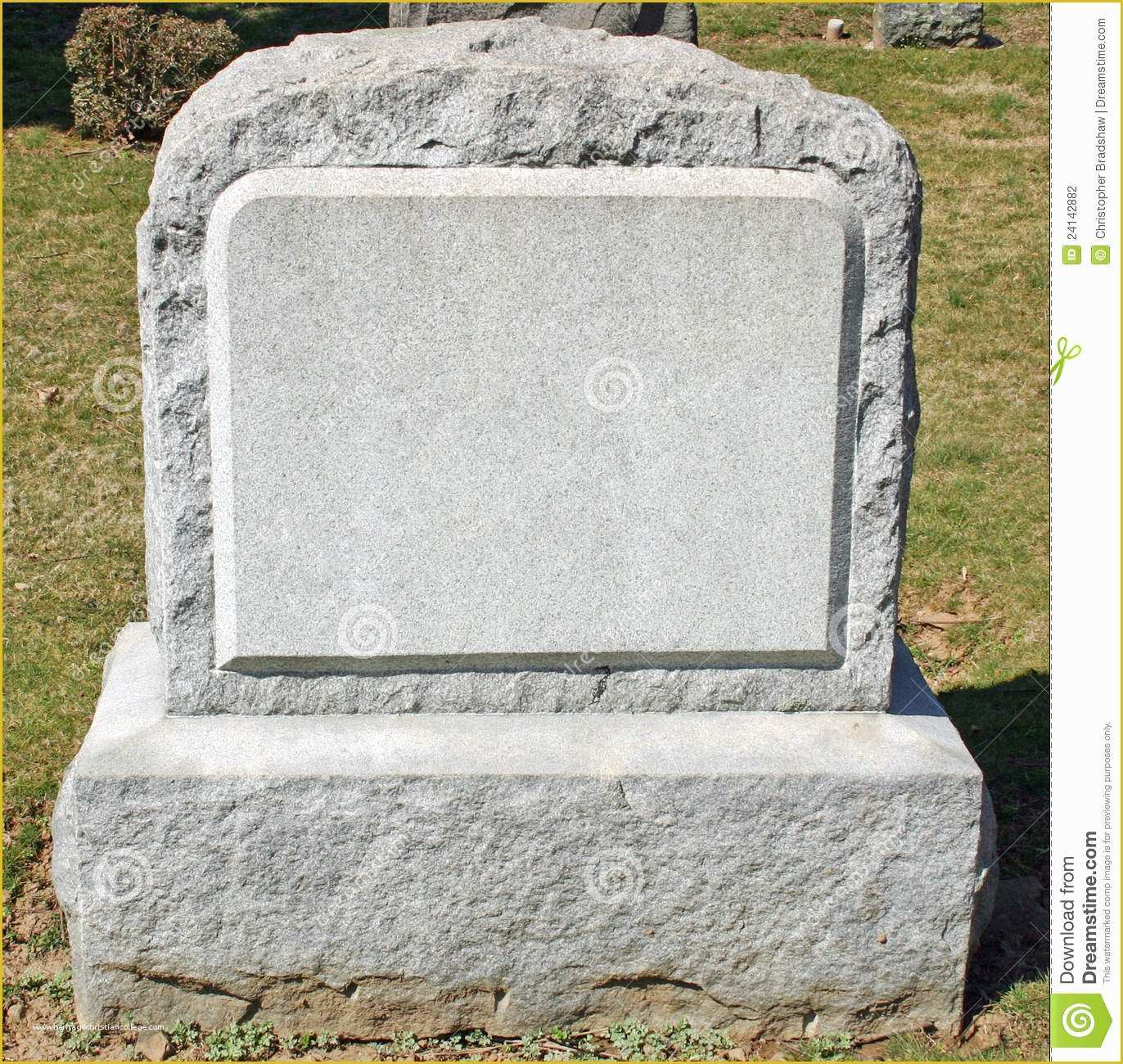 Free Gravestone Template Of Headstone Stock Photo Image Of Cemetary Memorial Grave