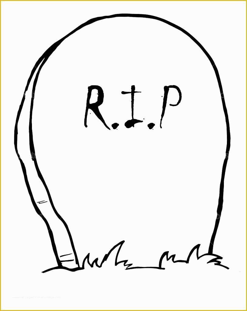 Free Gravestone Template Of Printable tombstones Clipart Best