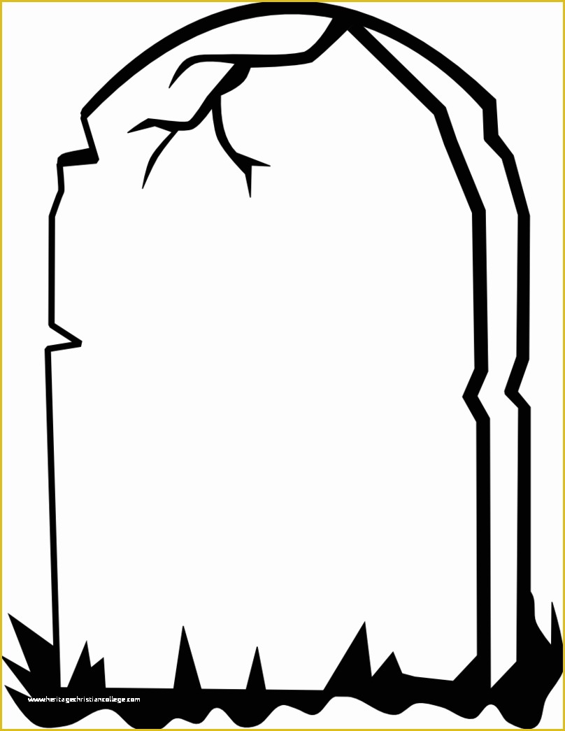 Free Gravestone Template Of tombstone Clip Art Black White Clipart