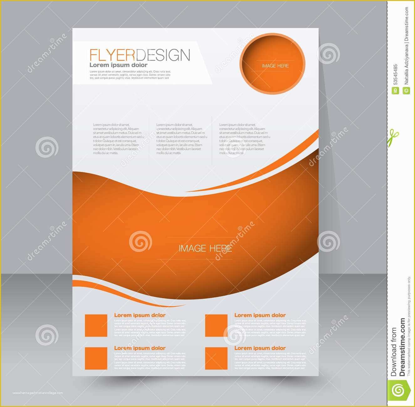 Free Handout Templates Of Flyer Template Business Brochure Editable A4 Poster