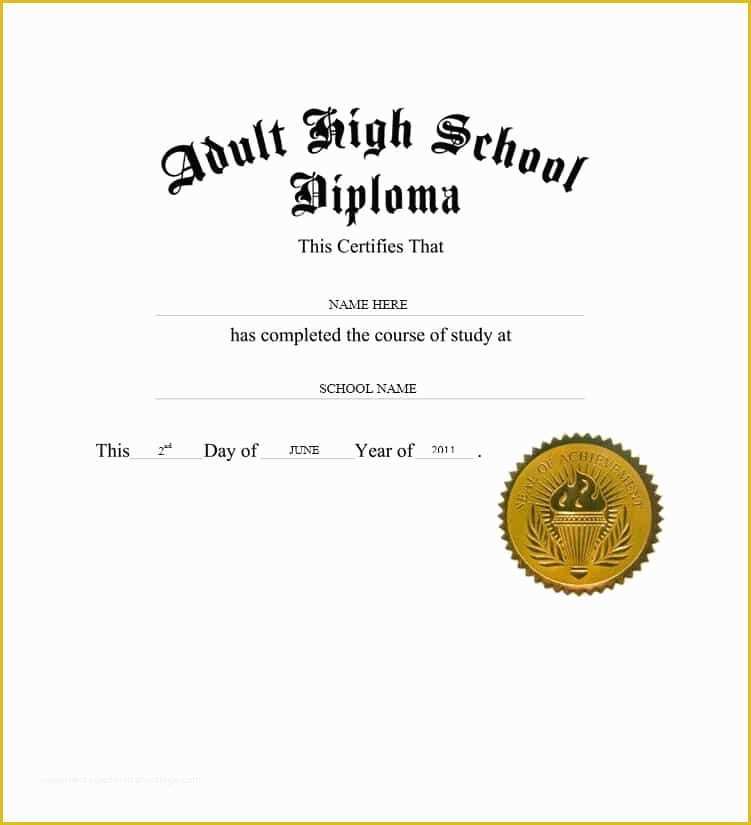 Free High School Diploma Templates Of 30 Real & Fake Diploma Templates High School College